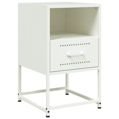 Bedside Cabinets 2 pcs White 36x39x60.5 cm Steel