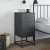 Bedside Cabinet Anthracite 36x39x78 cm Steel