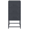 Bedside Cabinet Anthracite 36x39x78 cm Steel