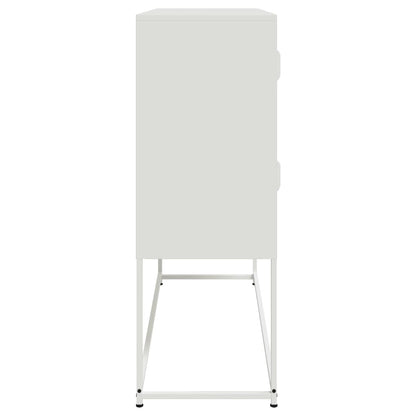 Sideboard White 100.5x39x107 cm Steel