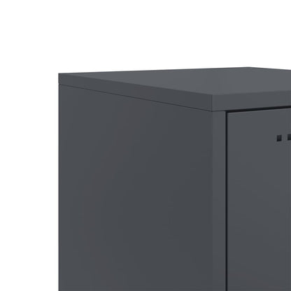 Bedside Cabinets 2 pcs Anthracite 36x39x43.5 cm Steel
