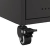 Bedside Cabinet Black 36x39x43.5 cm Steel