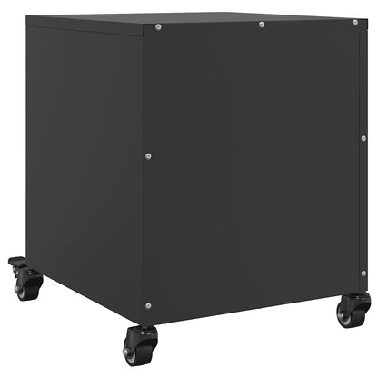 Bedside Cabinets 2 pcs Black 36x39x43.5 cm Steel