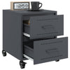 Bedside Cabinet Anthracite 36x39x43.5 cm Steel