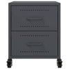 Bedside Cabinet Anthracite 36x39x43.5 cm Steel