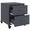 Bedside Cabinet Anthracite 36x39x43.5 cm Steel