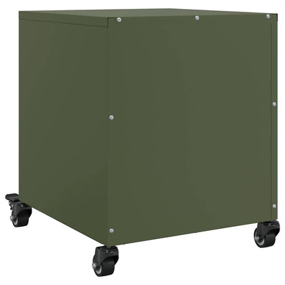 Bedside Cabinets 2 pcs Olive Green 36x39x43.5 cm Steel