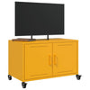 TV Cabinet Mustard Yellow 68x39x43.5 cm Steel