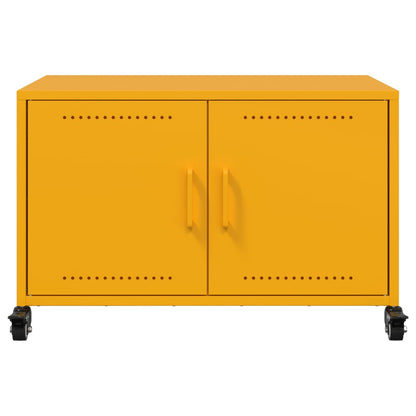 TV Cabinet Mustard Yellow 68x39x43.5 cm Steel
