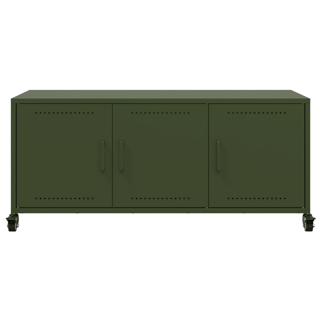 TV Cabinet Olive Green 100.5x39x43.5 cm Cold-rolled Steel