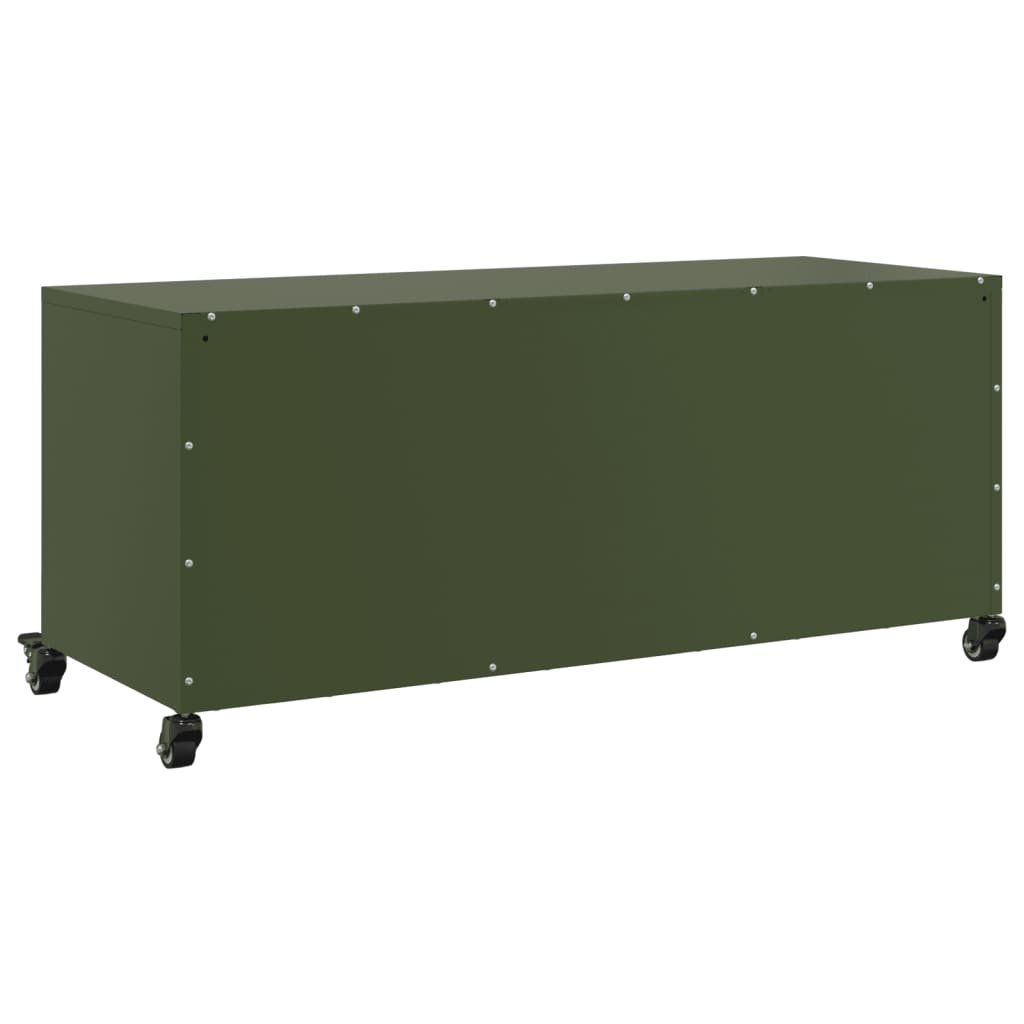 TV Cabinet Olive Green 100.5x39x43.5 cm Cold-rolled Steel