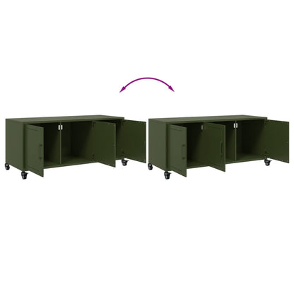 TV Cabinet Olive Green 100.5x39x43.5 cm Cold-rolled Steel