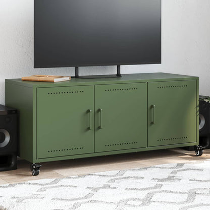 TV Cabinet Olive Green 100.5x39x43.5 cm Cold-rolled Steel