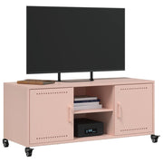 TV Cabinet Pink 100.5x39x43.5 cm Steel