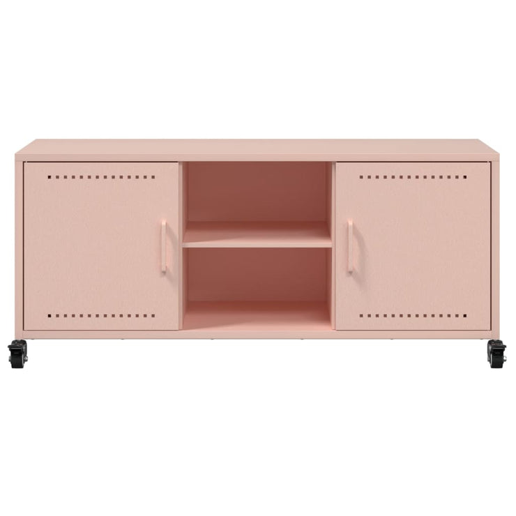 TV Cabinet Pink 100.5x39x43.5 cm Steel