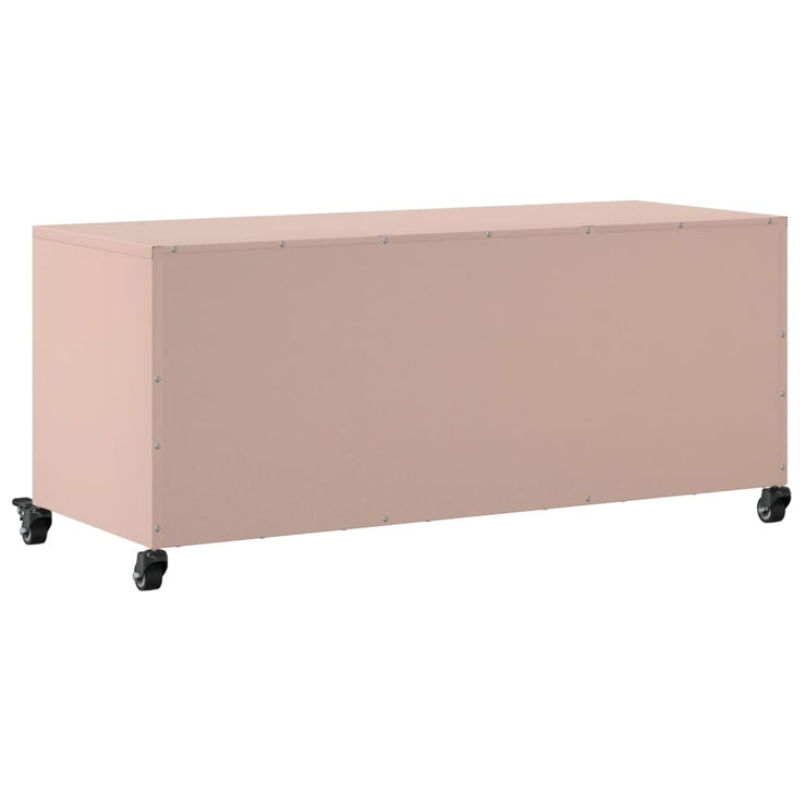 TV Cabinet Pink 100.5x39x43.5 cm Steel