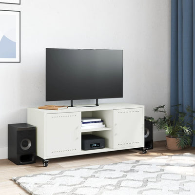 TV Cabinet White 100.5x39x43.5 cm Steel
