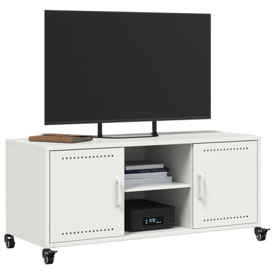 TV Cabinet White 100.5x39x43.5 cm Steel