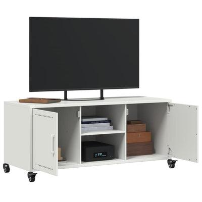 TV Cabinet White 100.5x39x43.5 cm Steel