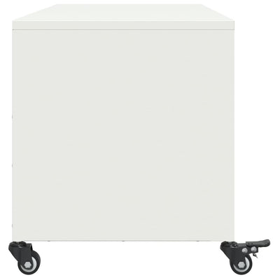 TV Cabinet White 100.5x39x43.5 cm Steel
