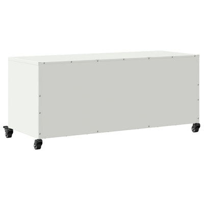 TV Cabinet White 100.5x39x43.5 cm Steel
