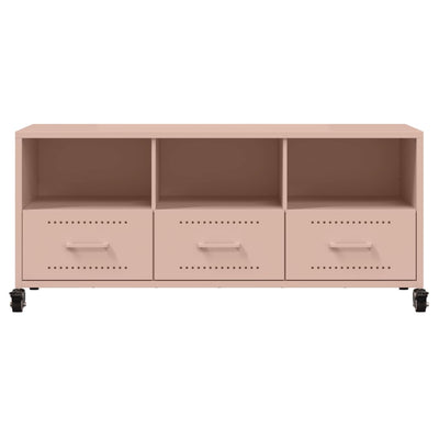 TV Cabinet Pink 100.5x39x43.5 cm Steel