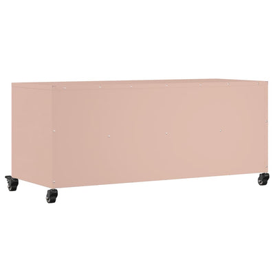 TV Cabinet Pink 100.5x39x43.5 cm Steel