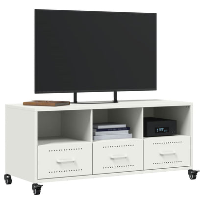 TV Cabinet White 100.5x39x43.5 cm Steel