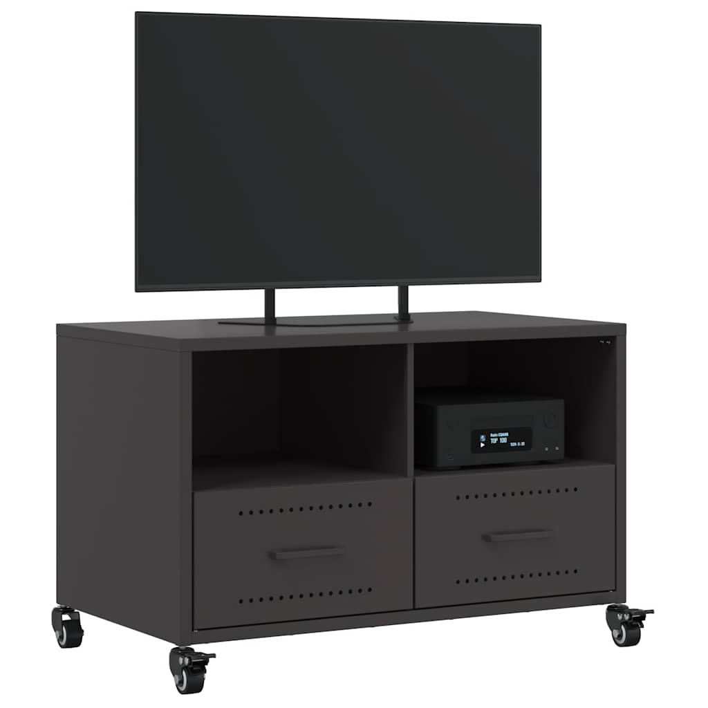 TV Cabinet Black 68x39x43.5 cm Steel