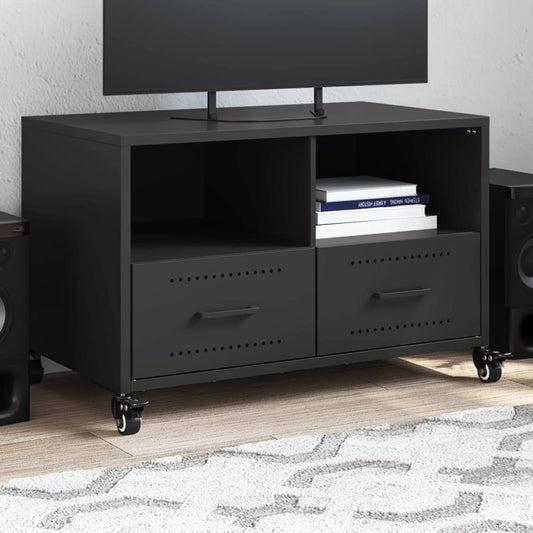 TV Cabinet Black 68x39x43.5 cm Steel
