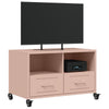 TV Cabinet Pink 68x39x43.5 cm Steel