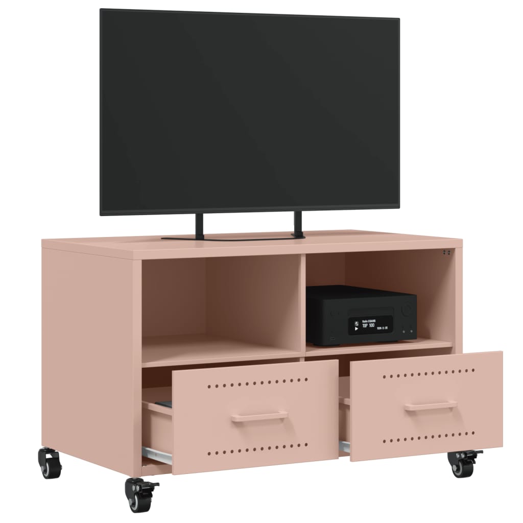 TV Cabinet Pink 68x39x43.5 cm Steel