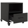 Bedside Cabinet Black 36x39x43.5 cm Steel