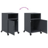 Bedside Cabinet Anthracite 36x39x59 cm Steel