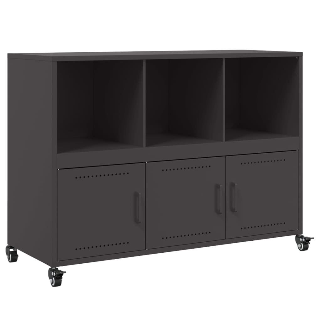 Sideboard Black 100,5x39x72 cm Steel