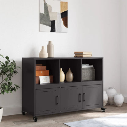 Sideboard Black 100,5x39x72 cm Steel