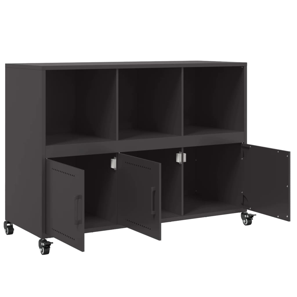 Sideboard Black 100,5x39x72 cm Steel