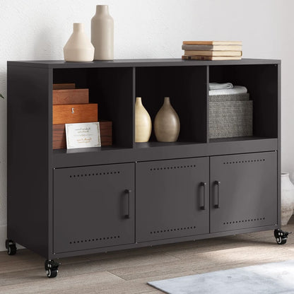 Sideboard Black 100,5x39x72 cm Steel
