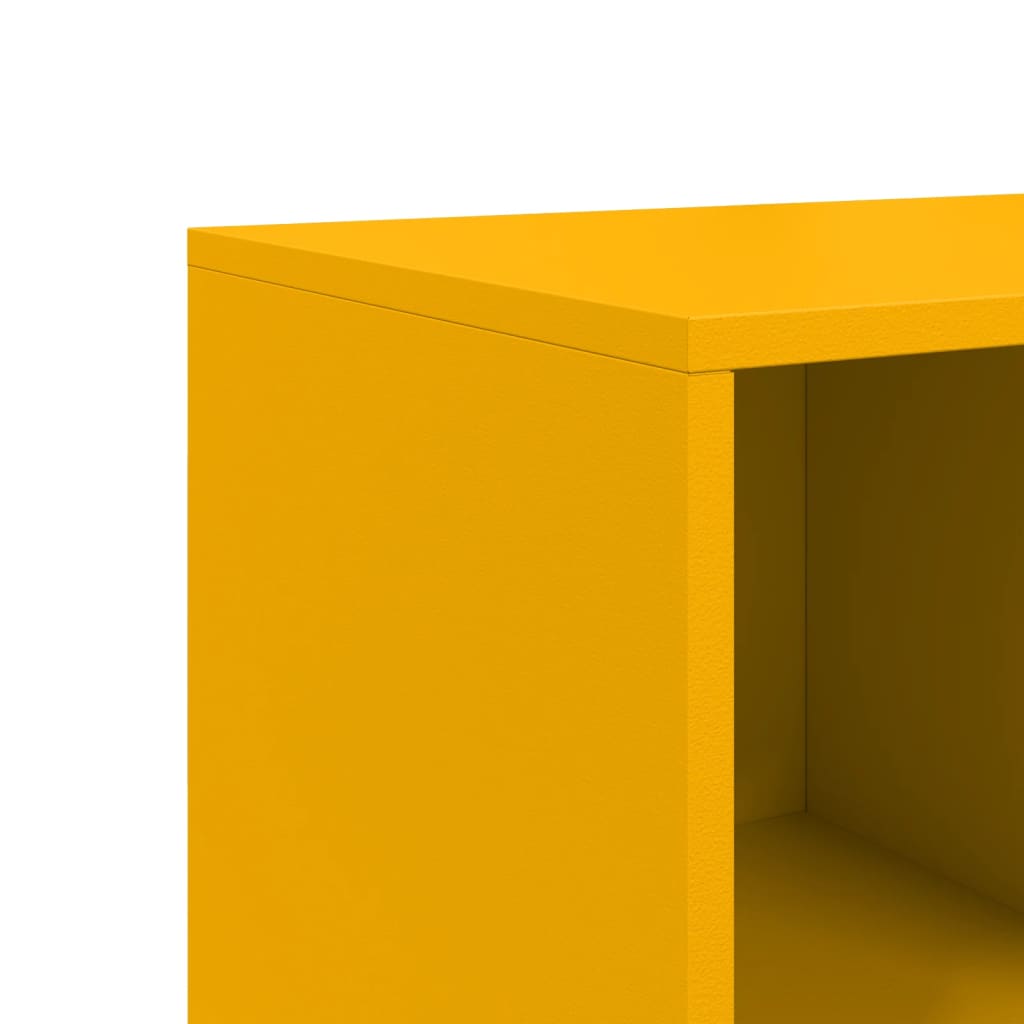 Sideboard Mustard Yellow 100,5x39x72 cm Steel
