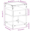 Bedside Cabinet Black 40x40x55 cm Engineered Wood