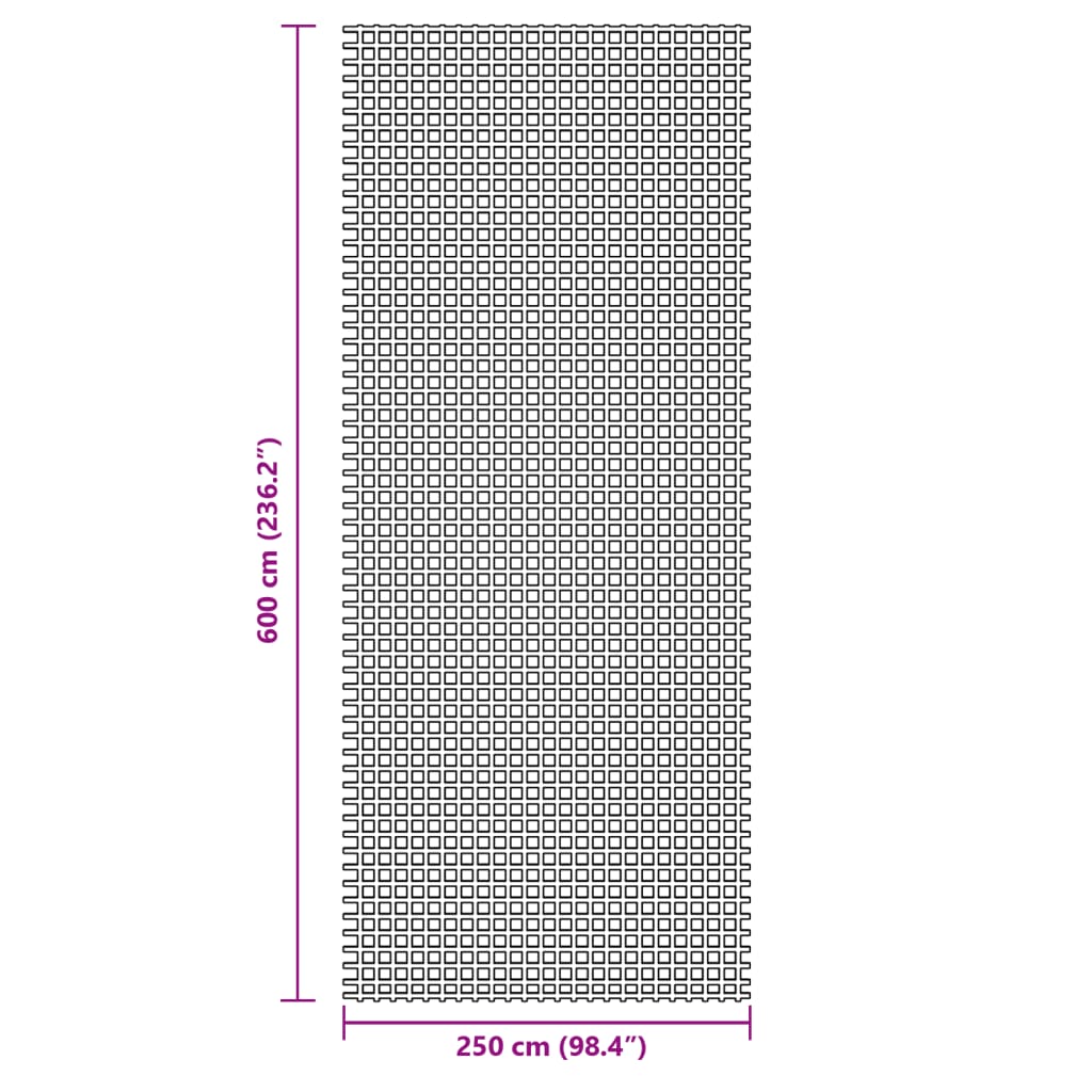 Tent Carpet Anthracite 6x2.5 m