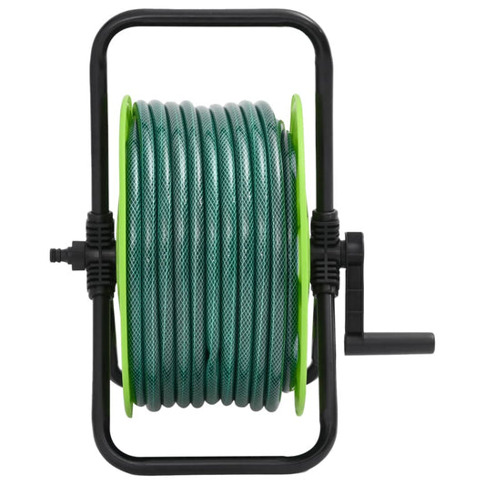 Free Standing Green Hose Reel with 20 m Hose PVC
