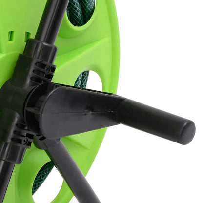 Green Hose Reel Cart with Hose Fitting Set 0.75" 20 m PVC