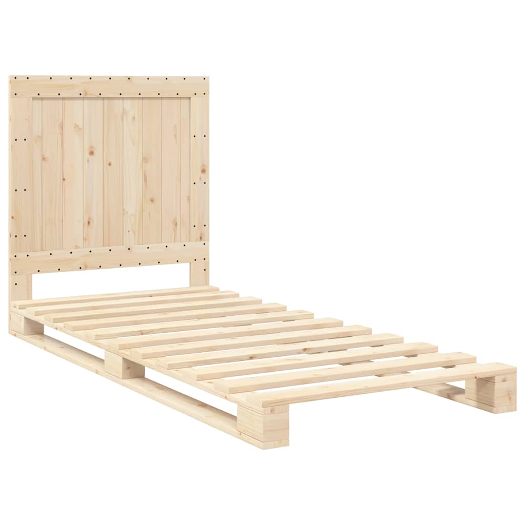 Bed Frame | Natural Pine | Solid Pinewood | Single size | Durable