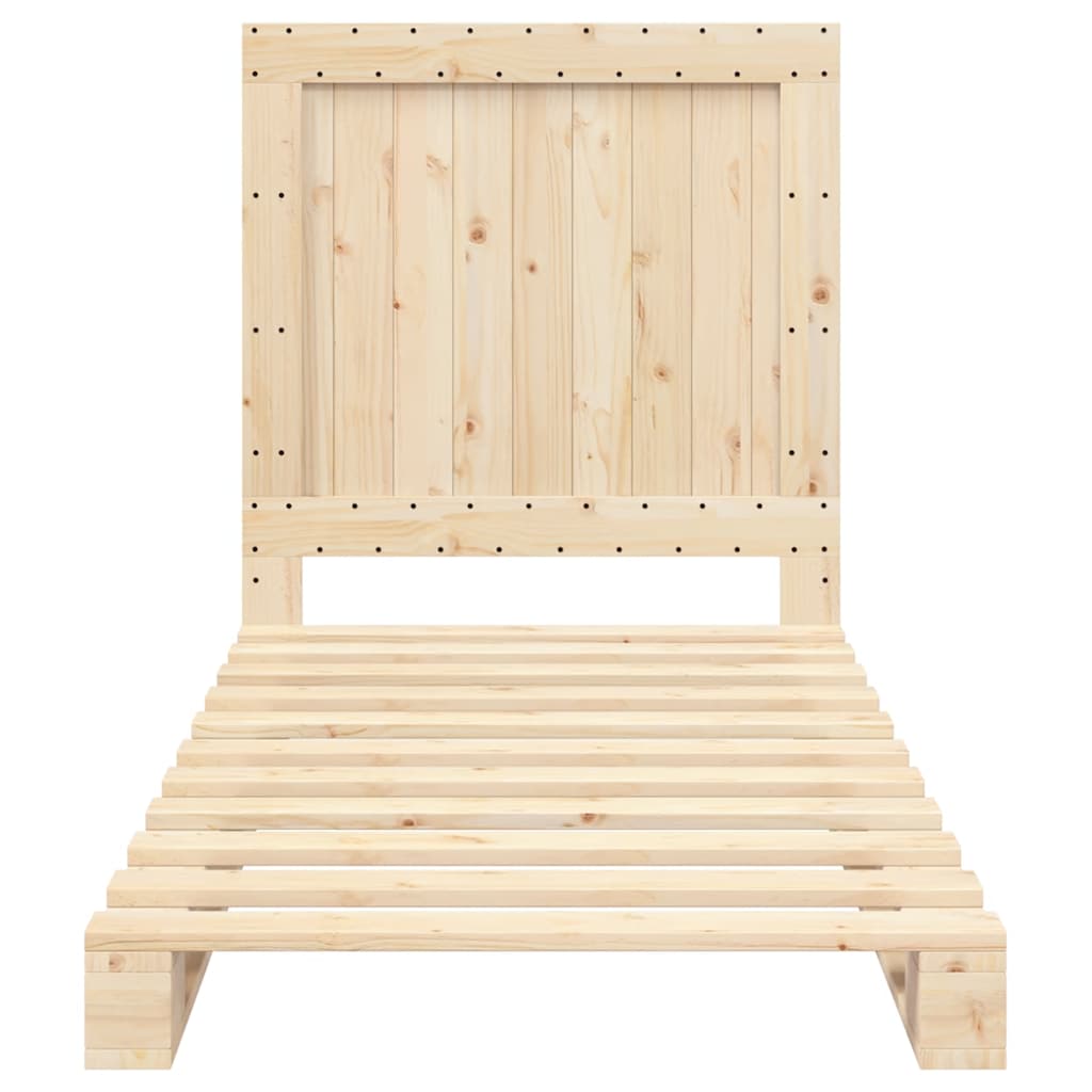 Bed Frame | Natural Pine | Solid Pinewood | Single size | Durable