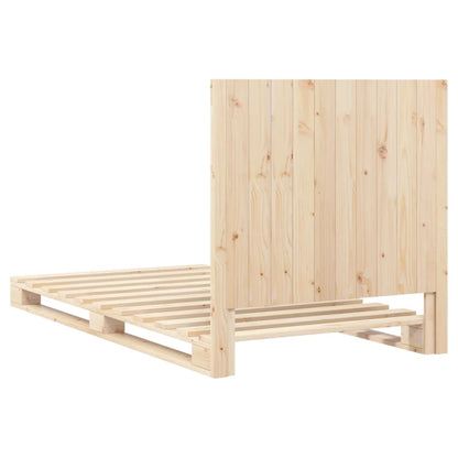 Bed Frame | Natural Pine | Solid Wood | Single | Durable | Rectangular