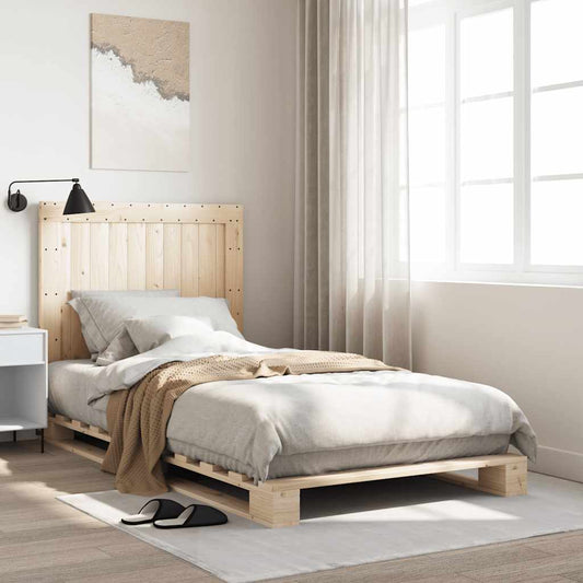 Bed Frame | Natural Pine | Solid Wood | Single | Durable | Rectangular
