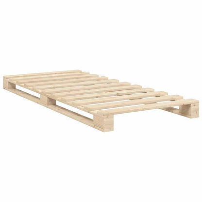 Bed Frame without Mattress with Headboard 90x200 cm Solid Wood
