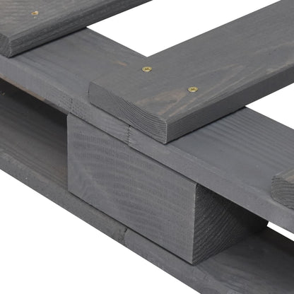 Bed Frame | Grey | Solid pinewood | 140 x 200 cm | Bed Frame