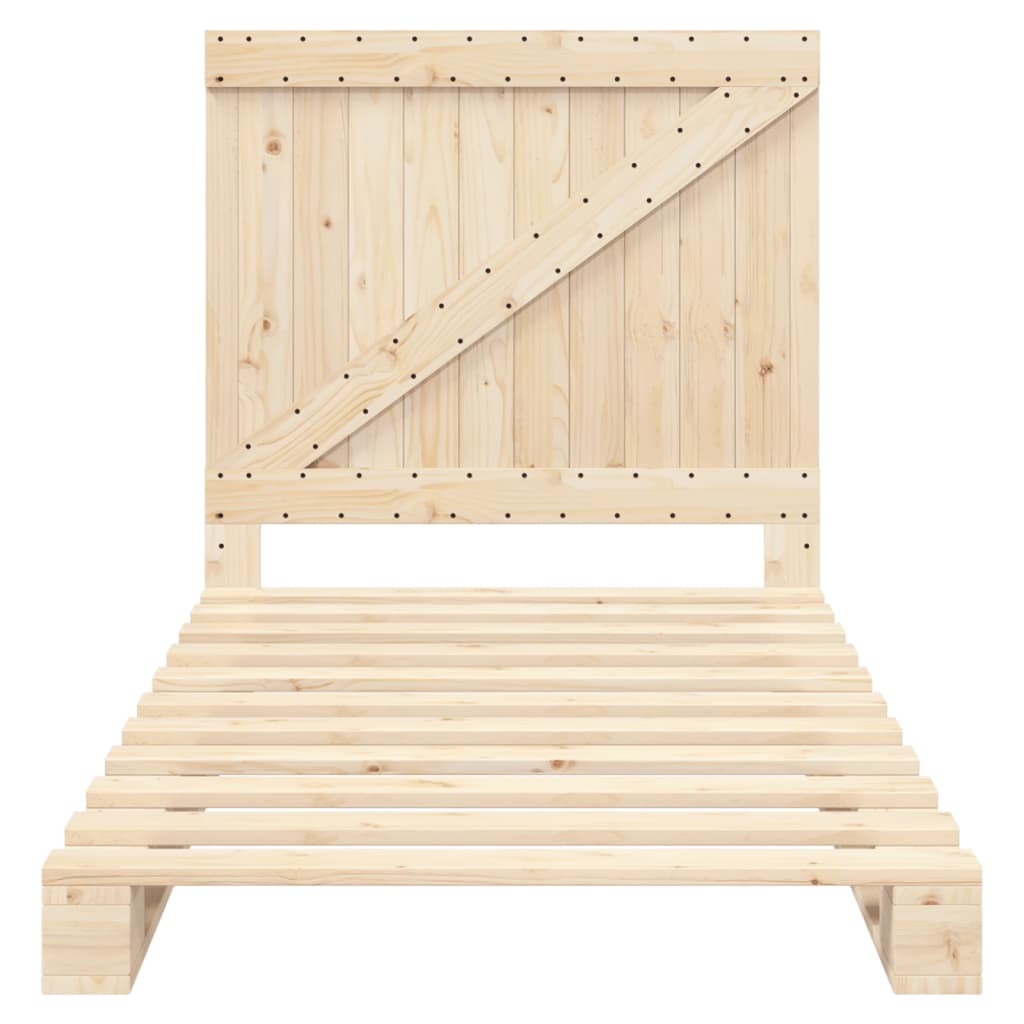 Bed Frame | Natural Wood | Solid Pine Wood | Single | Durable | Bed Frame
